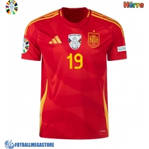 Fotballdrakt Herre Spania Lamine Yamal #19 Hjemmedrakt EM 2024 Kortermet